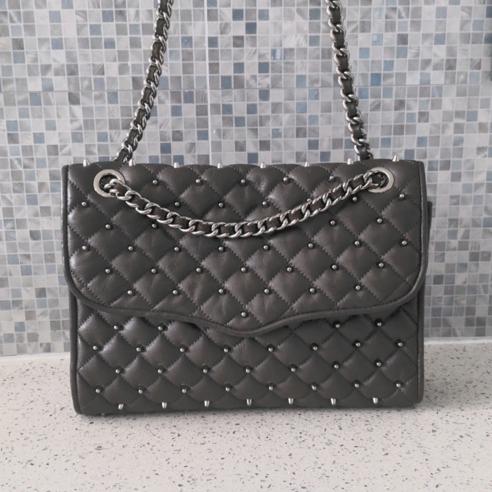 Rebecca Minkoff studded quilted leather bag